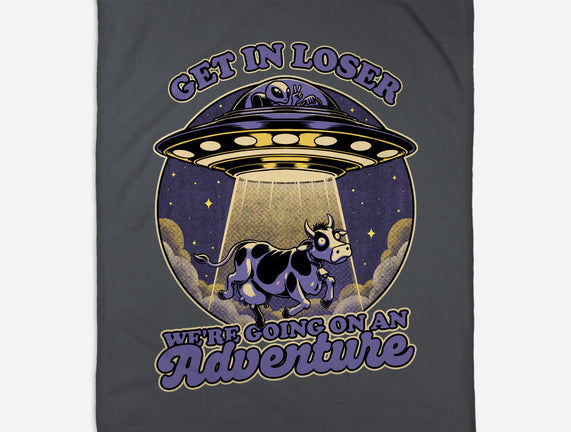 Cow Alien Get In Loser