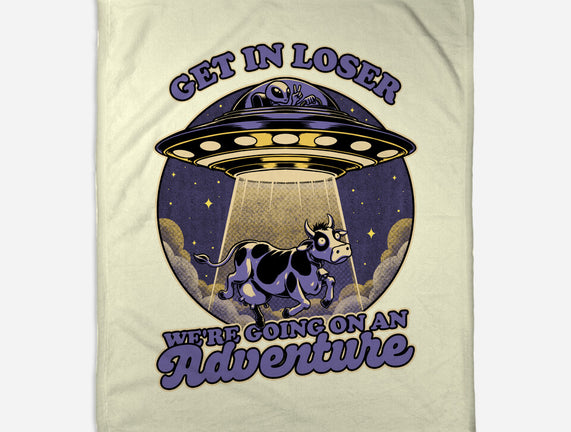 Cow Alien Get In Loser