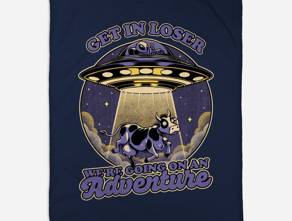 Cow Alien Get In Loser