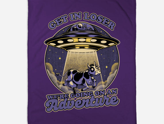 Cow Alien Get In Loser