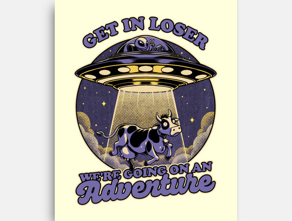 Cow Alien Get In Loser