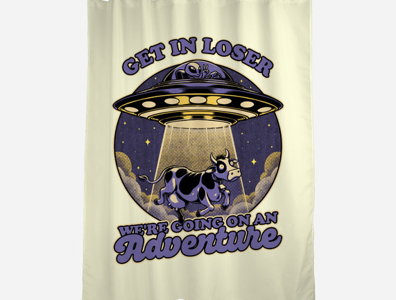 Cow Alien Get In Loser