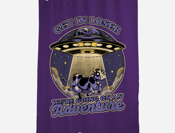 Cow Alien Get In Loser