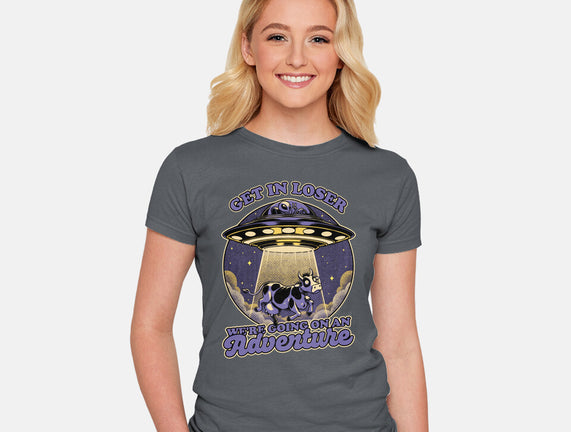 Cow Alien Get In Loser