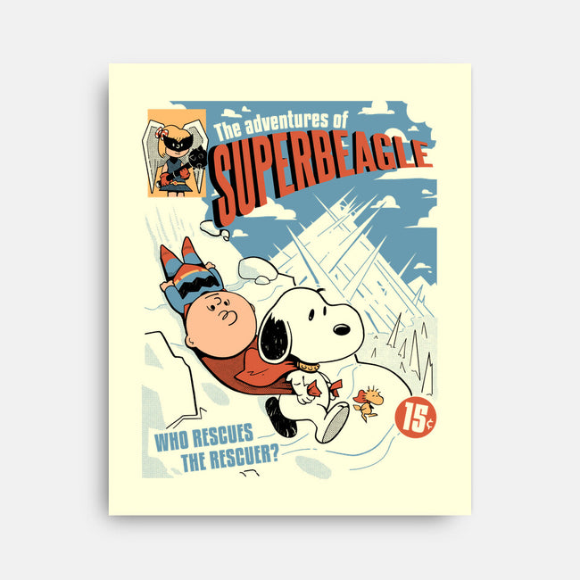 The Adventures Of SuperBeagle-None-Stretched-Canvas-Heyra Vieira