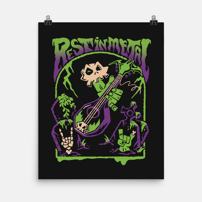 Rest In Metal-None-Matte-Poster-Henrique Torres