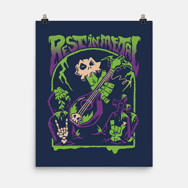 Rest In Metal-None-Matte-Poster-Henrique Torres