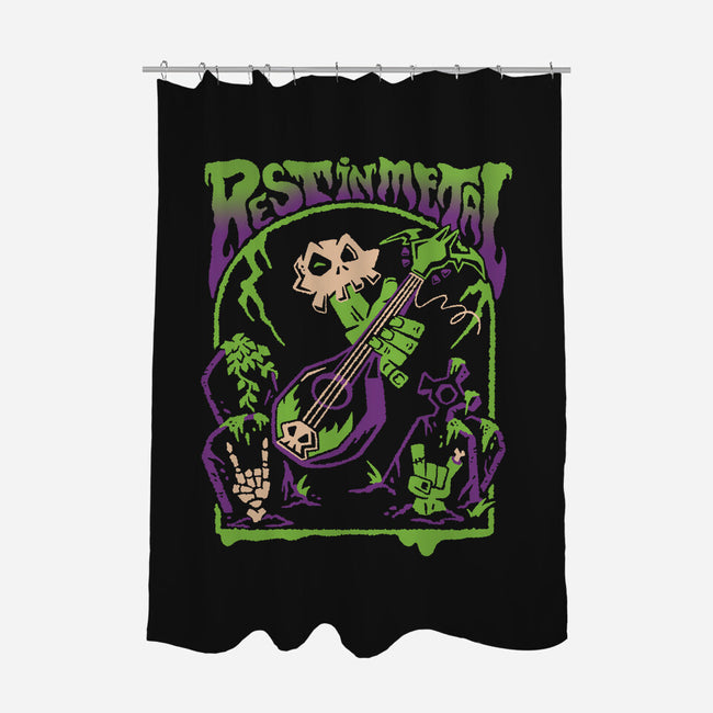 Rest In Metal-None-Polyester-Shower Curtain-Henrique Torres