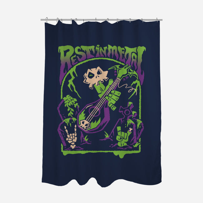 Rest In Metal-None-Polyester-Shower Curtain-Henrique Torres