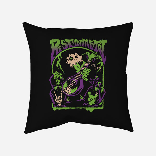 Rest In Metal-None-Removable Cover w Insert-Throw Pillow-Henrique Torres