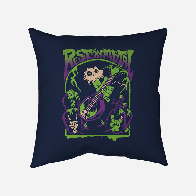 Rest In Metal-None-Removable Cover w Insert-Throw Pillow-Henrique Torres