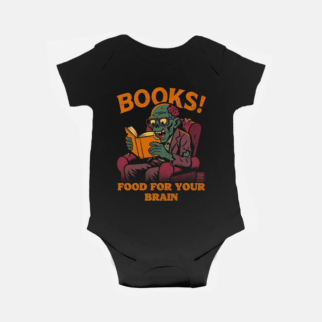 Food For Your Brain-Baby-Basic-Onesie-worlddominationforcats