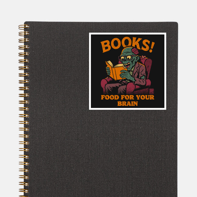 Food For Your Brain-None-Glossy-Sticker-worlddominationforcats