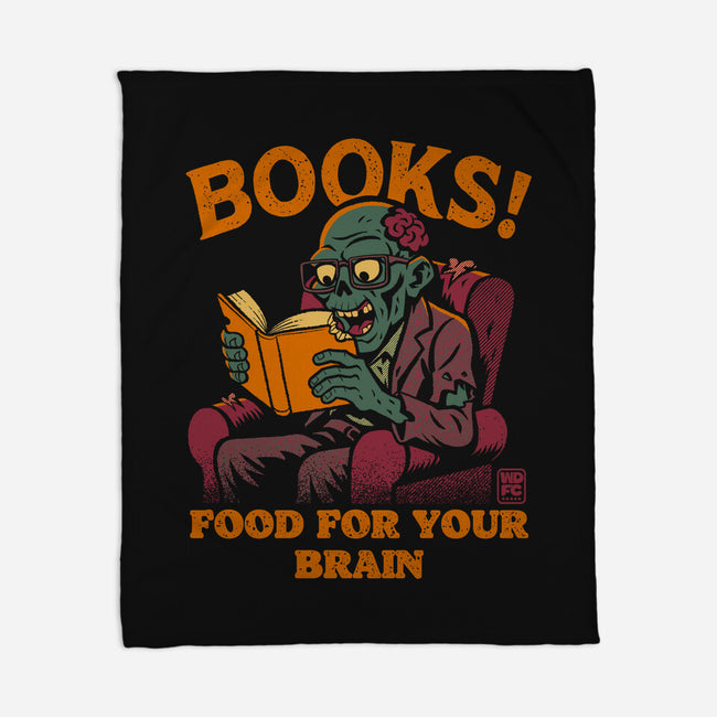 Food For Your Brain-None-Fleece-Blanket-worlddominationforcats