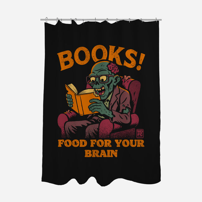 Food For Your Brain-None-Polyester-Shower Curtain-worlddominationforcats