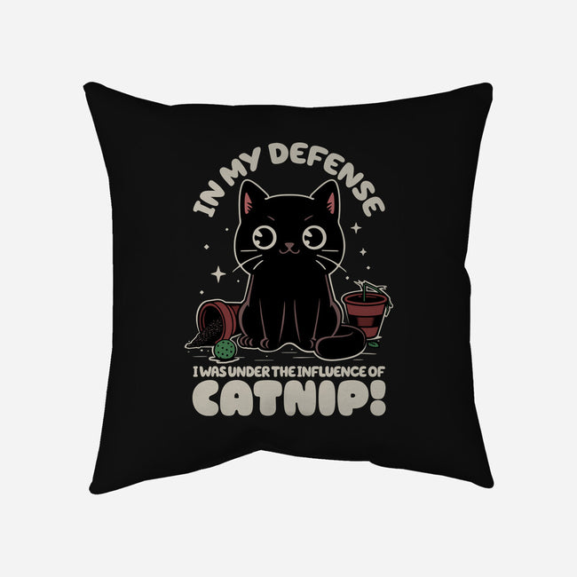 It's The Catnip's Fault-None-Removable Cover w Insert-Throw Pillow-Popnotic