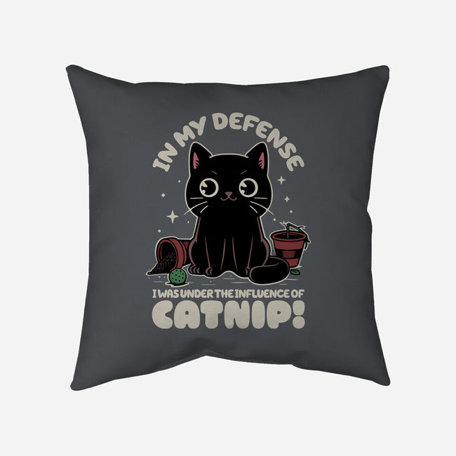 It's The Catnip's Fault-None-Removable Cover w Insert-Throw Pillow-Popnotic