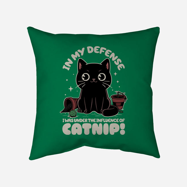 It's The Catnip's Fault-None-Removable Cover w Insert-Throw Pillow-Popnotic