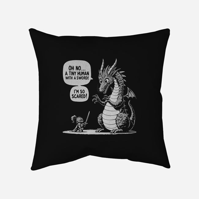 Sarcastic Dragon-None-Removable Cover w Insert-Throw Pillow-Popnotic