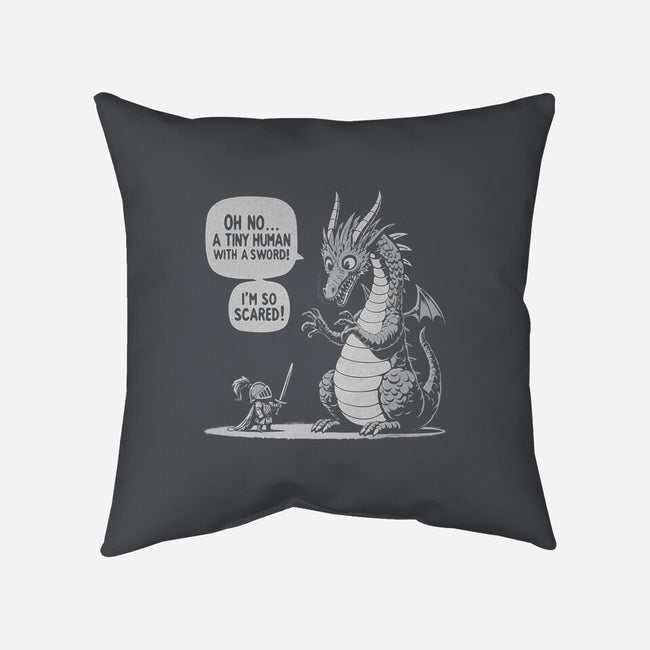 Sarcastic Dragon-None-Removable Cover w Insert-Throw Pillow-Popnotic