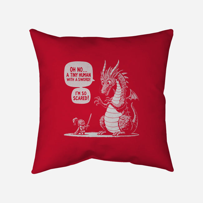 Sarcastic Dragon-None-Removable Cover w Insert-Throw Pillow-Popnotic