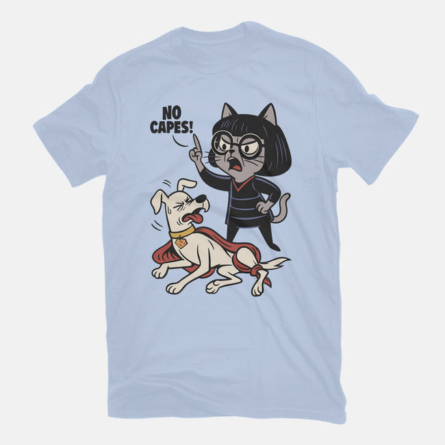 No Capes-Womens-Fitted-Tee-Popnotic