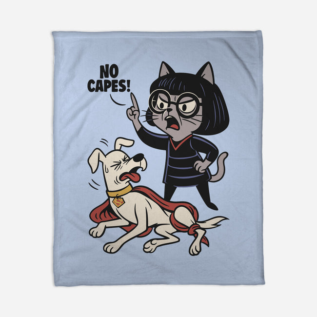 No Capes-None-Fleece-Blanket-Popnotic