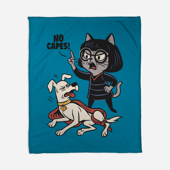 No Capes-None-Fleece-Blanket-Popnotic