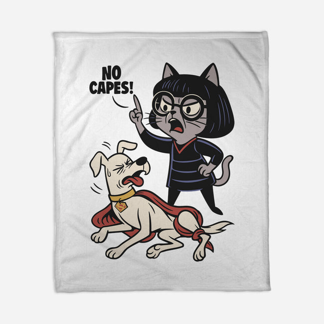 No Capes-None-Fleece-Blanket-Popnotic