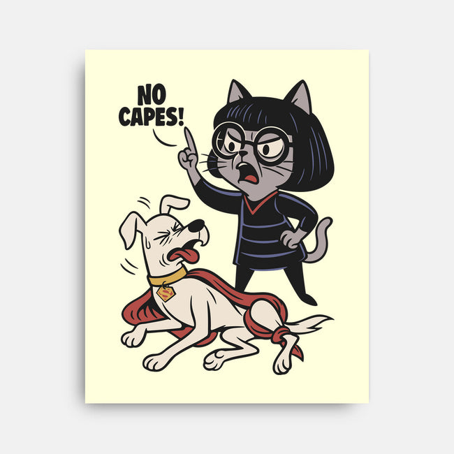 No Capes-None-Stretched-Canvas-Popnotic