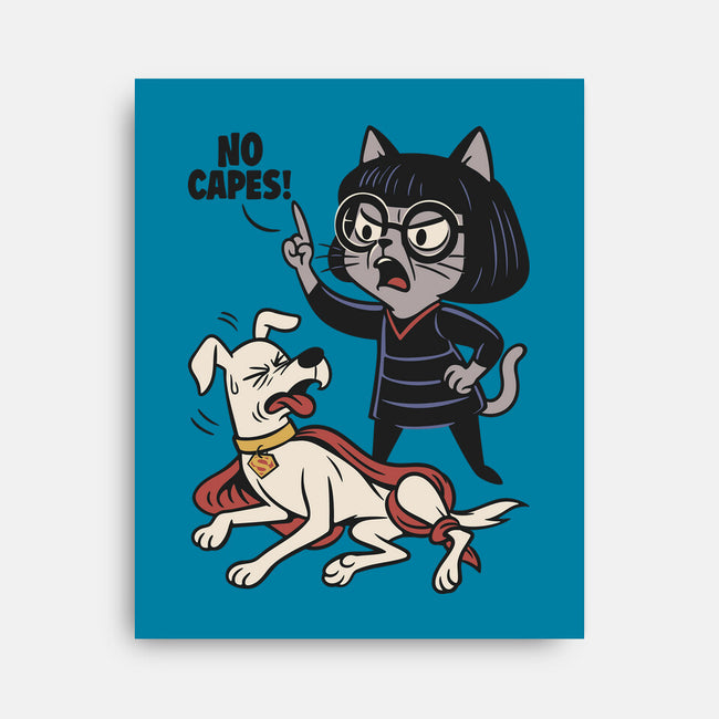 No Capes-None-Stretched-Canvas-Popnotic