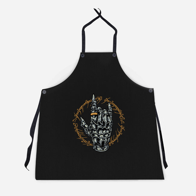 Rock The Dark World-Unisex-Kitchen-Apron-glitchygorilla