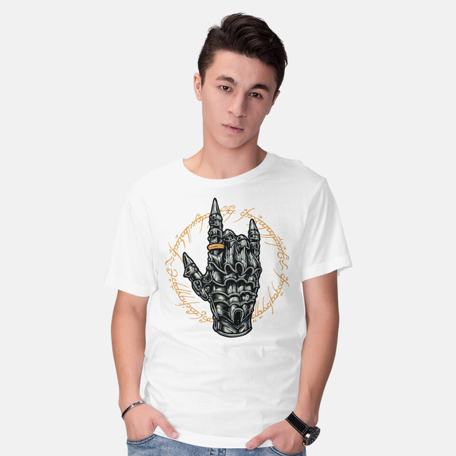Rock The Dark World-Mens-Basic-Tee-glitchygorilla
