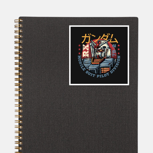 Mobile Suit Pilot Division-None-Glossy-Sticker-glitchygorilla