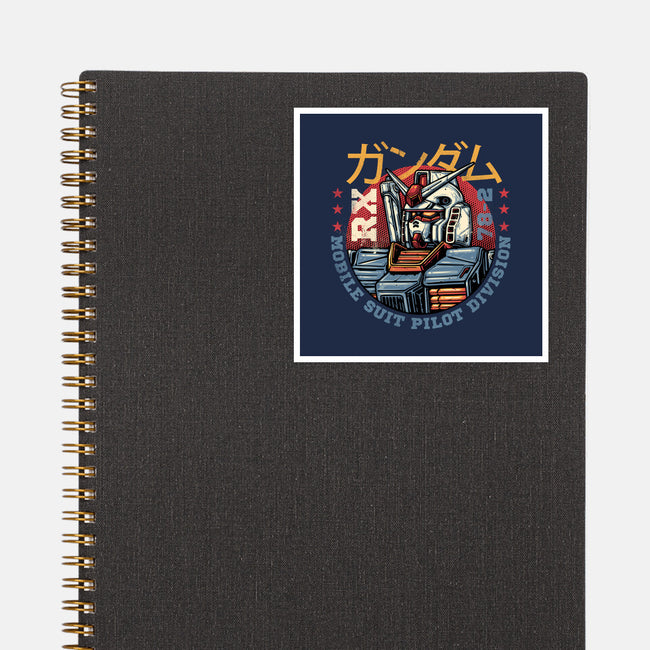 Mobile Suit Pilot Division-None-Glossy-Sticker-glitchygorilla