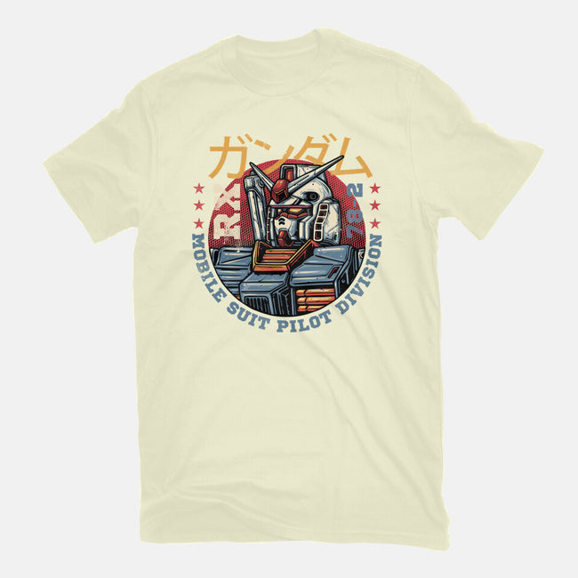 Mobile Suit Pilot Division-Mens-Basic-Tee-glitchygorilla