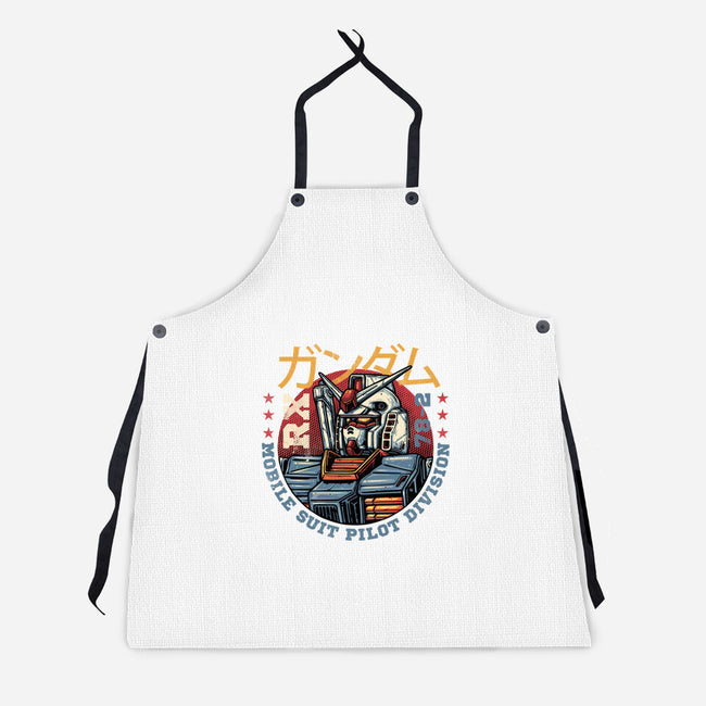 Mobile Suit Pilot Division-Unisex-Kitchen-Apron-glitchygorilla