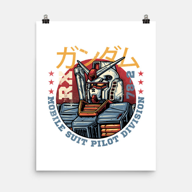 Mobile Suit Pilot Division-None-Matte-Poster-glitchygorilla