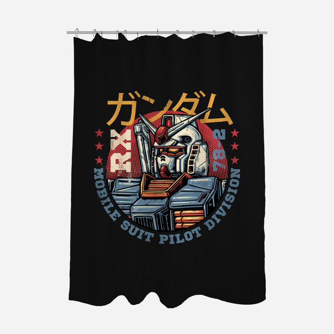 Mobile Suit Pilot Division-None-Polyester-Shower Curtain-glitchygorilla