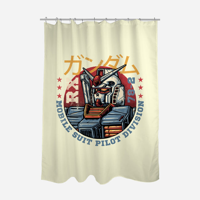 Mobile Suit Pilot Division-None-Polyester-Shower Curtain-glitchygorilla