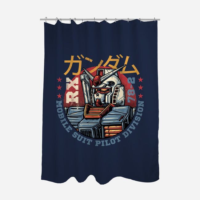 Mobile Suit Pilot Division-None-Polyester-Shower Curtain-glitchygorilla