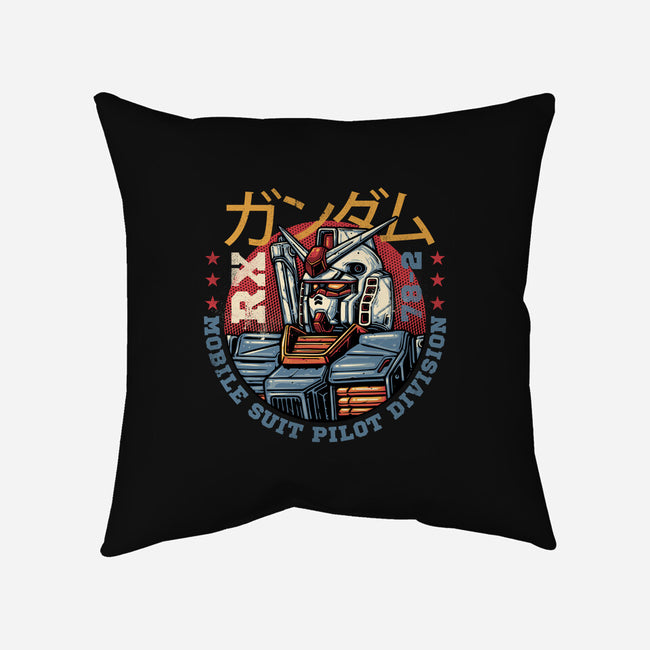 Mobile Suit Pilot Division-None-Removable Cover w Insert-Throw Pillow-glitchygorilla