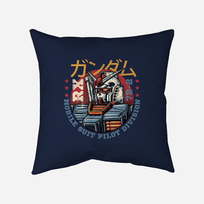 Mobile Suit Pilot Division-None-Removable Cover w Insert-Throw Pillow-glitchygorilla