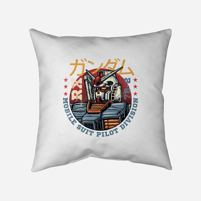 Mobile Suit Pilot Division-None-Removable Cover w Insert-Throw Pillow-glitchygorilla