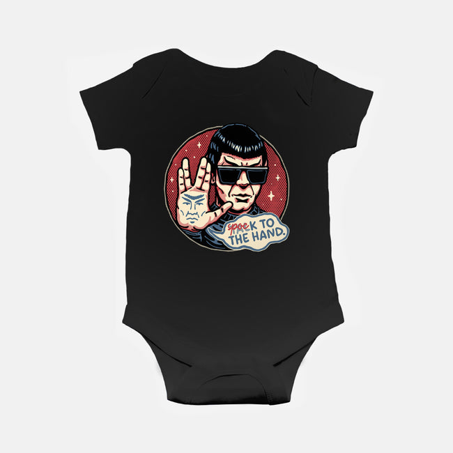 Spock To The Hand-Baby-Basic-Onesie-glitchygorilla