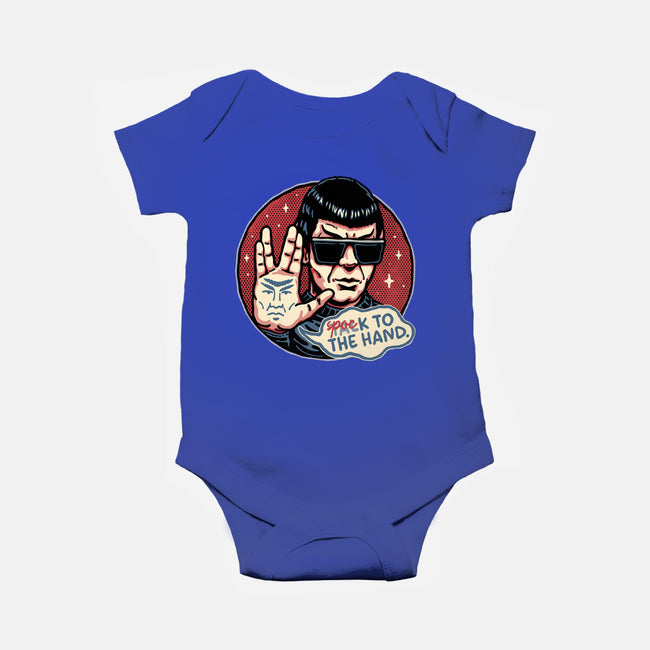 Spock To The Hand-Baby-Basic-Onesie-glitchygorilla