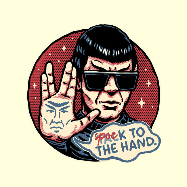 Spock To The Hand-None-Fleece-Blanket-glitchygorilla