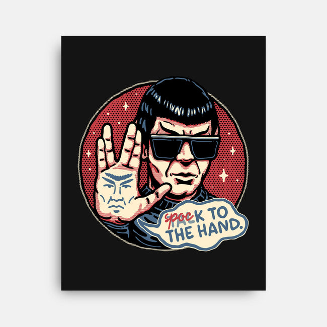Spock To The Hand-None-Stretched-Canvas-glitchygorilla