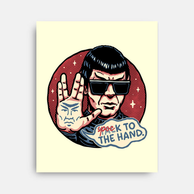 Spock To The Hand-None-Stretched-Canvas-glitchygorilla