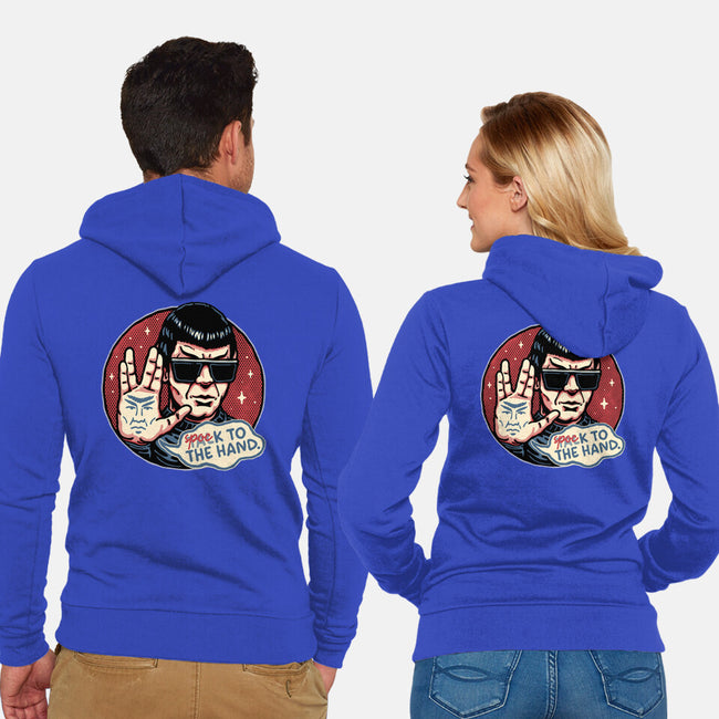 Spock To The Hand-Unisex-Zip-Up-Sweatshirt-glitchygorilla
